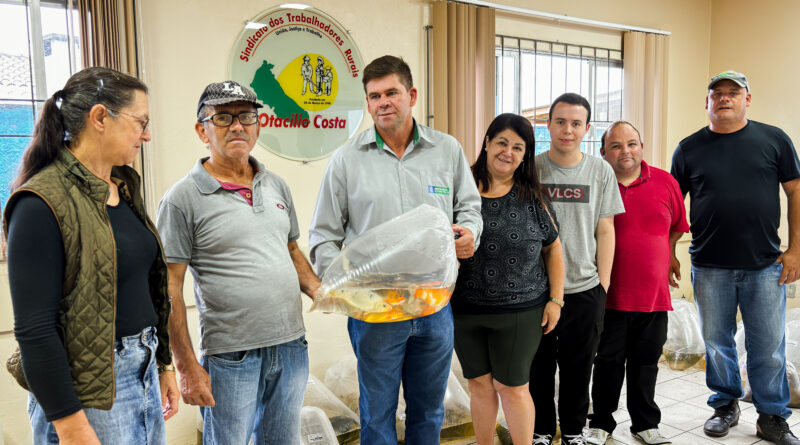 Mais 50 Produtores rurais de Otacílio Costa foram atendidos pela Campanha Alevinos 2025